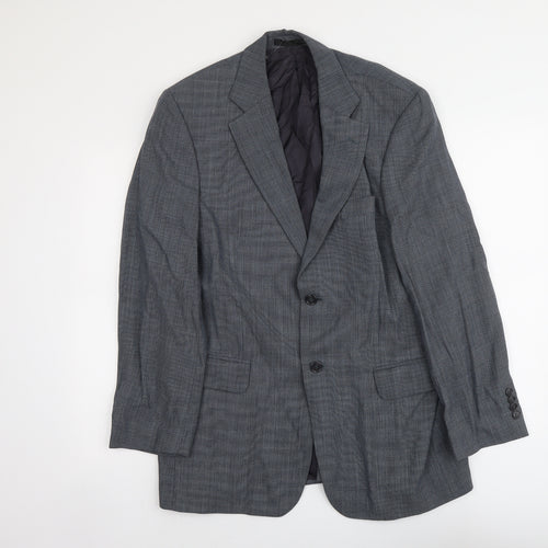 Marks and Spencer Mens Grey Wool Jacket Suit Jacket Size 40 Regular