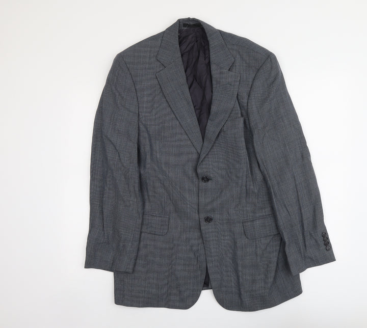 Marks and Spencer Mens Grey Wool Jacket Suit Jacket Size 40 Regular