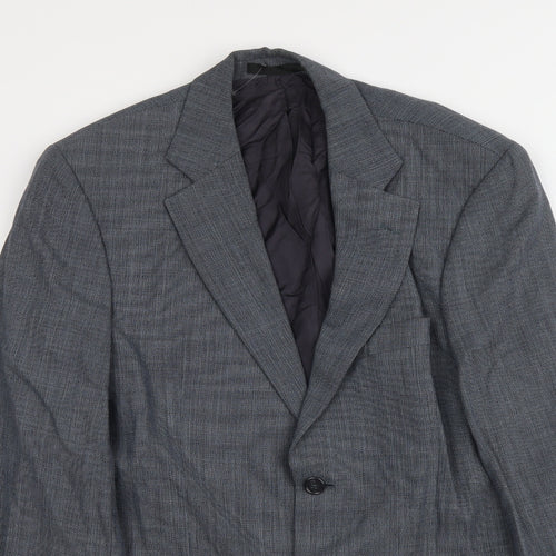 Marks and Spencer Mens Grey Wool Jacket Suit Jacket Size 40 Regular