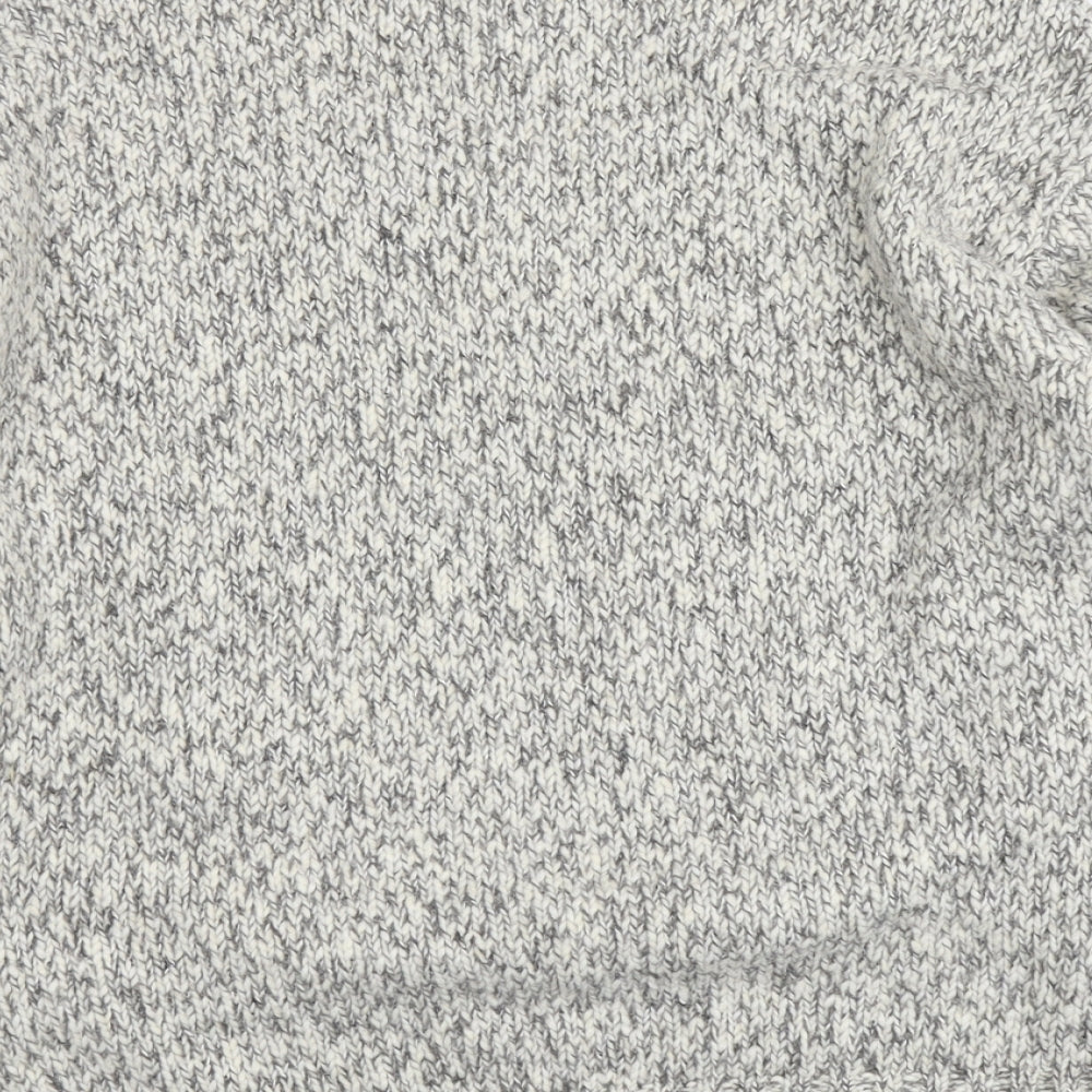 Marks and Spencer Womens Grey Round Neck Polyester Pullover Jumper Size L