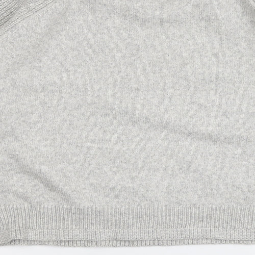 Marks and Spencer Womens Grey Round Neck Polyester Pullover Jumper Size M