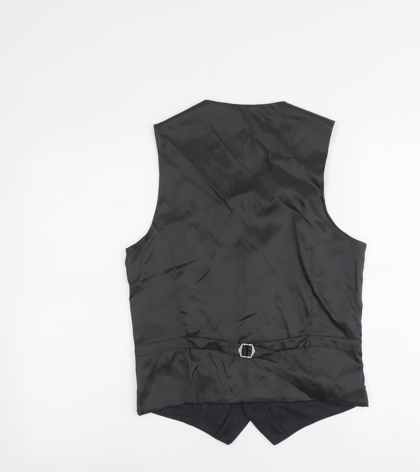 Marks and Spencer Mens Grey Wool Jacket Suit Waistcoat Size 34 Regular