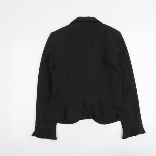 Per Una Womens Grey Polyester Jacket Blazer Size 10
