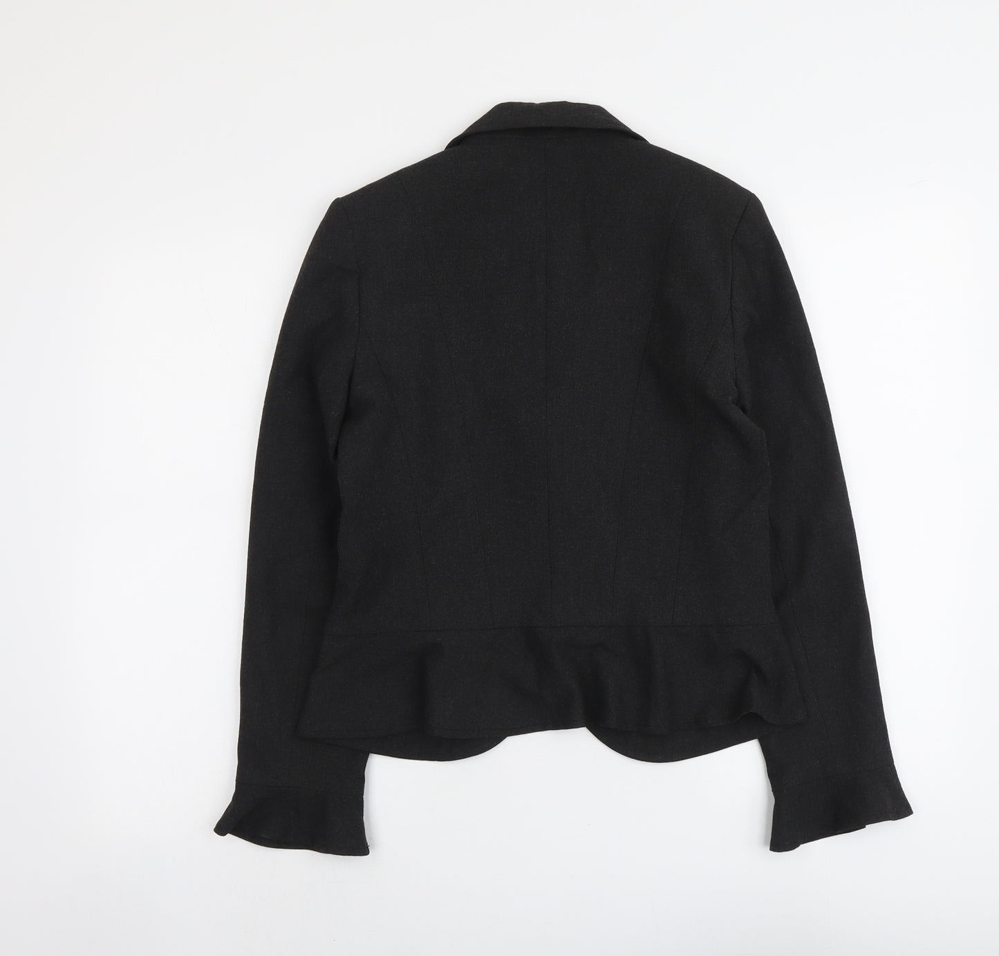 Per Una Womens Grey Polyester Jacket Blazer Size 10