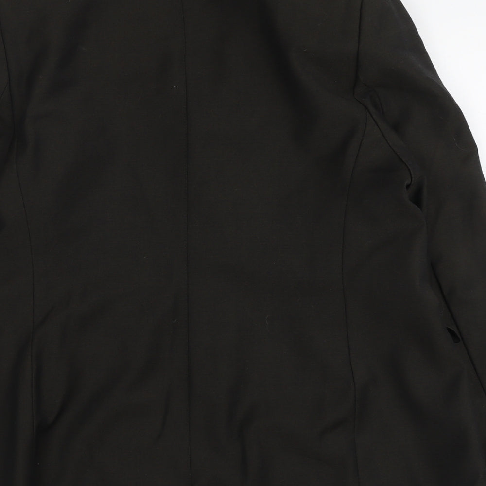 Marks and Spencer Womens Brown Wool Jacket Suit Jacket Size 16