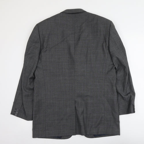 Armando Mens Grey Wool Jacket Suit Jacket Size 42 Regular