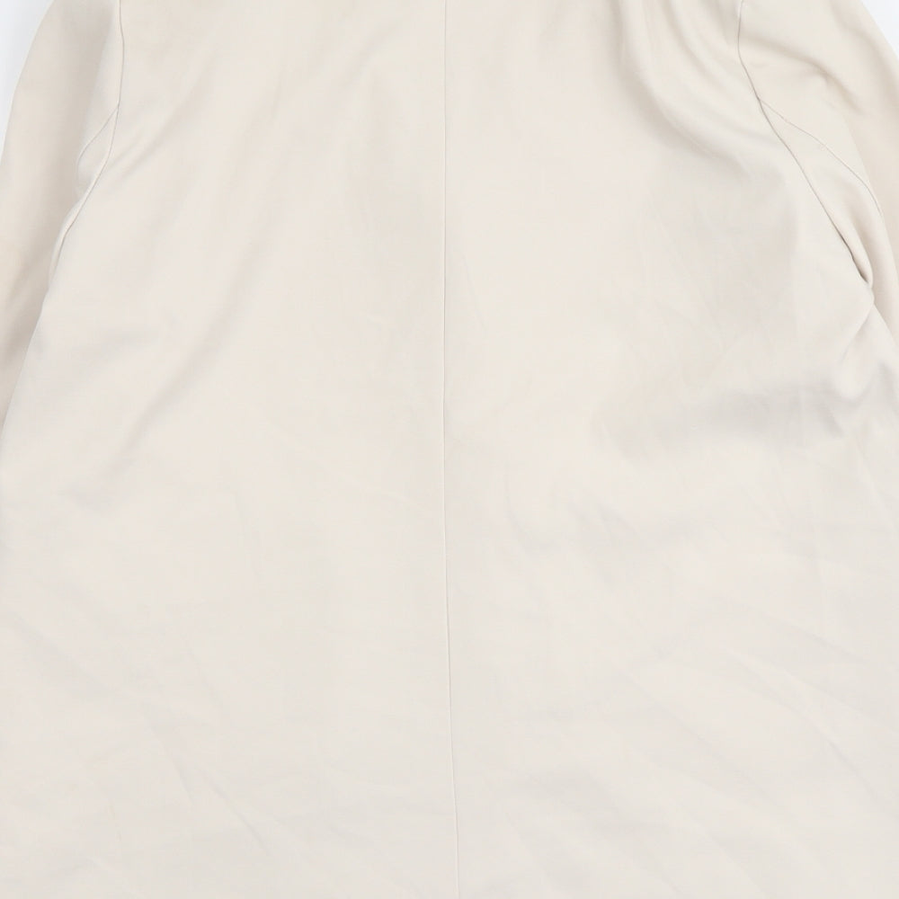 Missguided Womens Beige Polyester Jacket Blazer Size 10