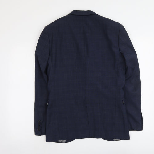 NEXT Mens Blue Polyester Jacket Suit Jacket Size 38 Regular