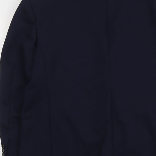 Marks and Spencer Mens Blue Polyester Jacket Suit Jacket Size 42 Regular