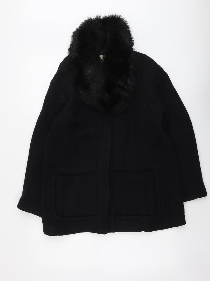 H&M Womens Black Jacket Size 8 Button