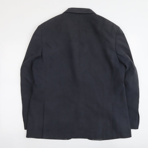 Marks and Spencer Mens Blue Polyester Jacket Suit Jacket Size 44 Regular