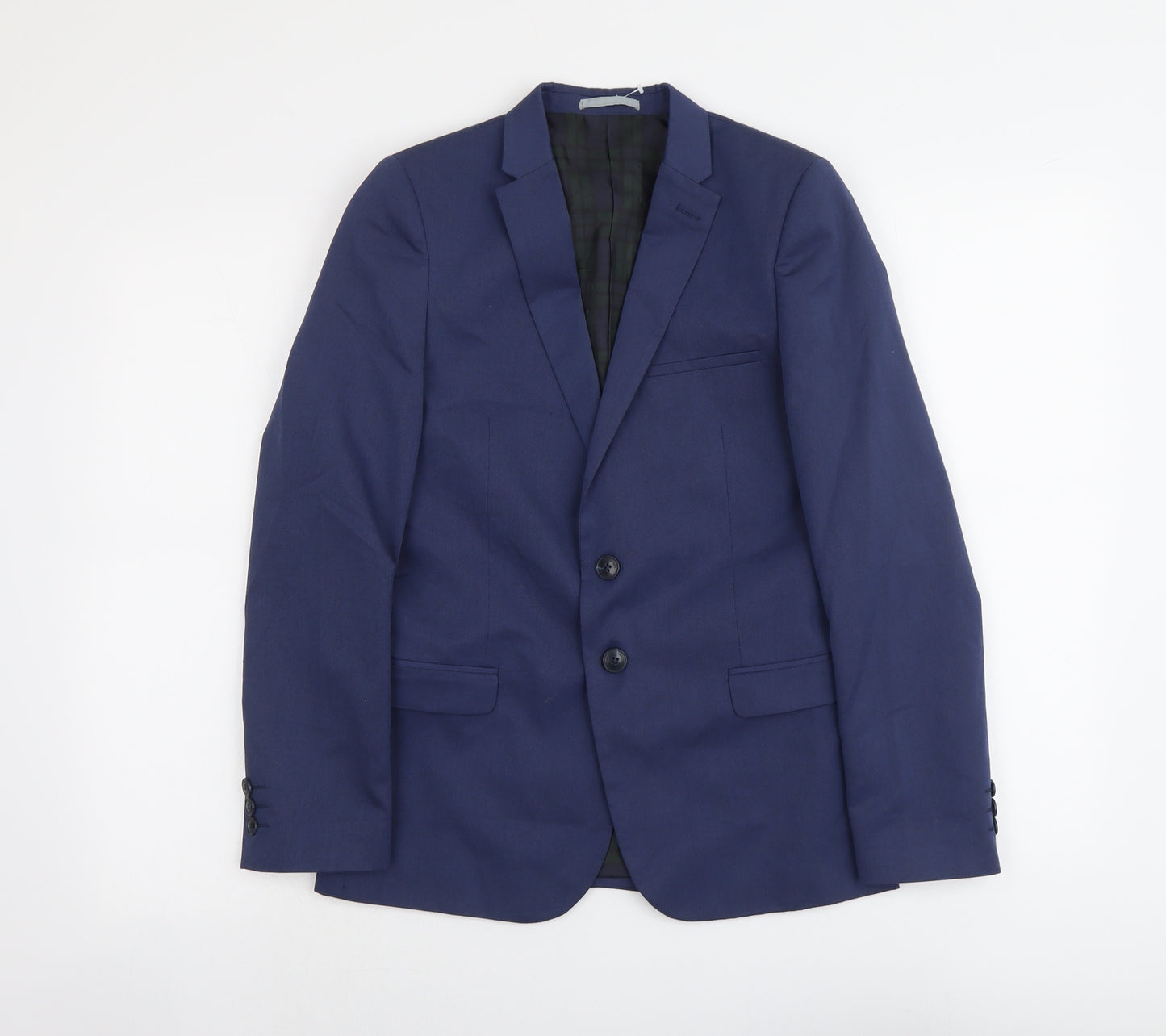Autograph Boys Blue Jacket Blazer Size 12-13 Years Button