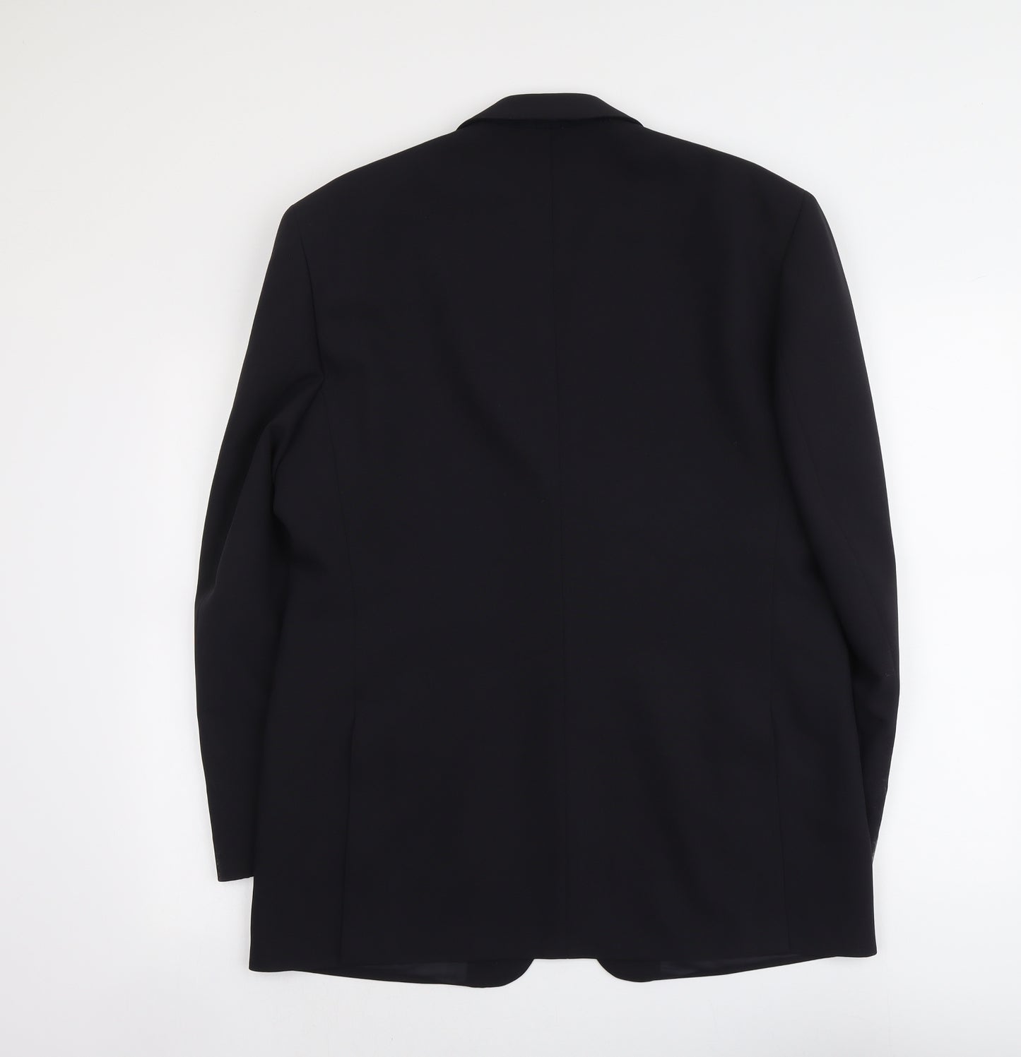 Greenwoods Mens Black Polyester Jacket Suit Jacket Size L Regular