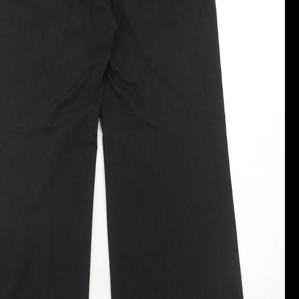 Oasis Womens Grey Polyester Dress Pants Trousers Size 12 Regular Hook & Eye