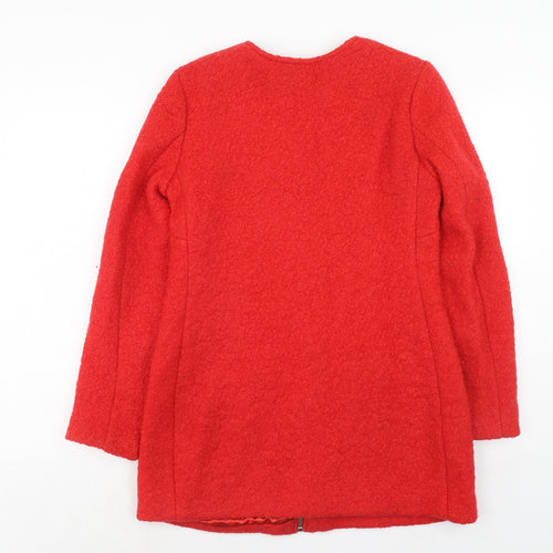 New Look Womens Red Jacket Size 10 Zip