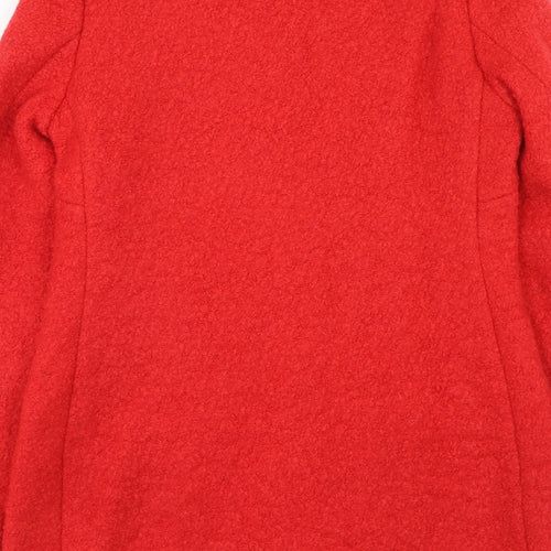 New Look Womens Red Jacket Size 10 Zip