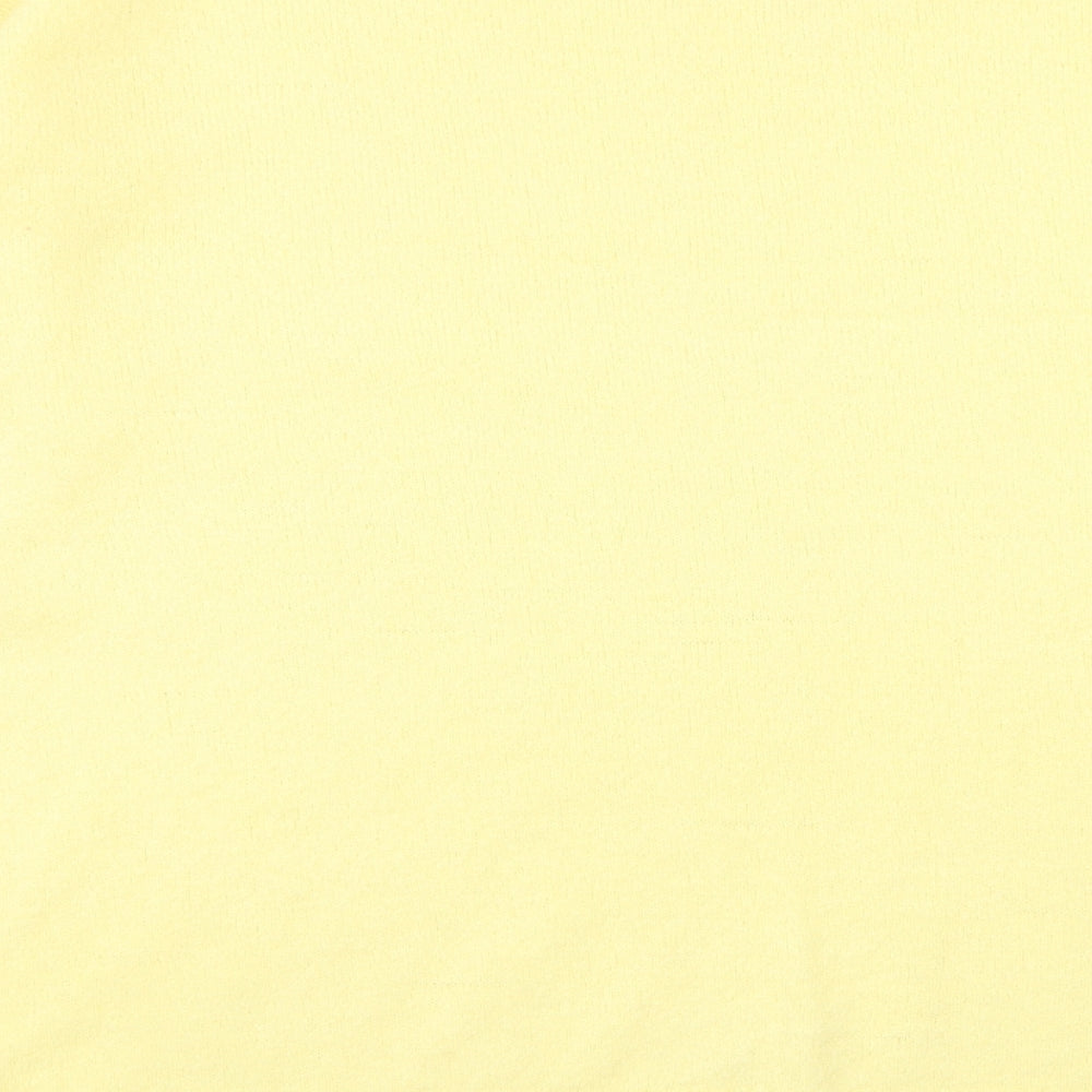 NEXT Womens Yellow Round Neck Acrylic Pullover Jumper Size XL