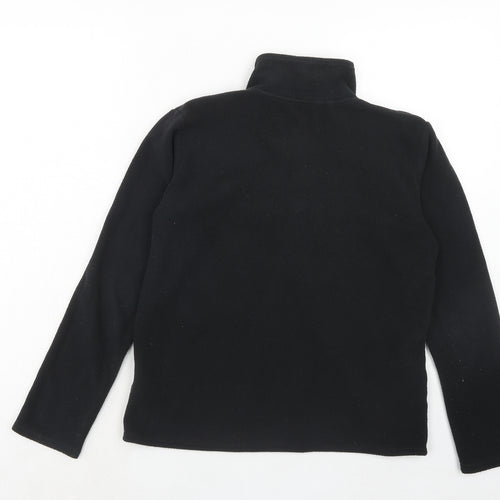 Freedom Trail Womens Black Polyester Pullover Sweatshirt Size 6 Zip