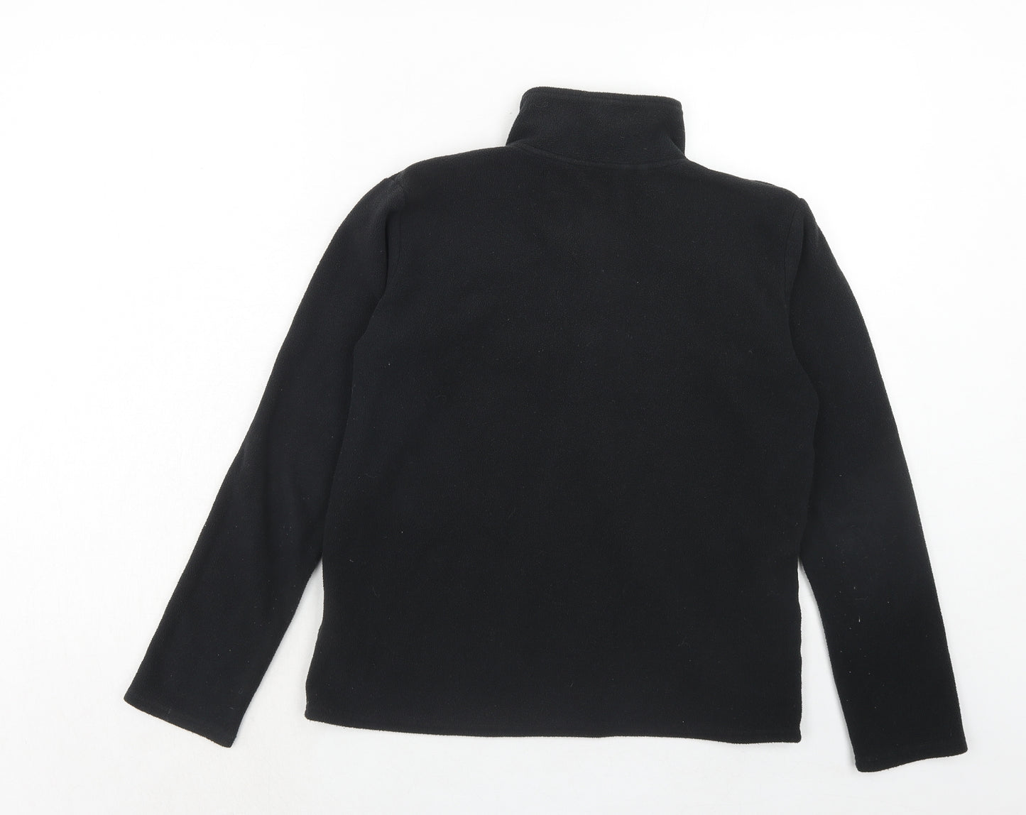Freedom Trail Womens Black Polyester Pullover Sweatshirt Size 6 Zip