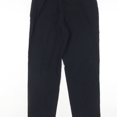 Topshop Womens Blue Polyester Dress Pants Trousers Size 8 Regular Hook & Eye
