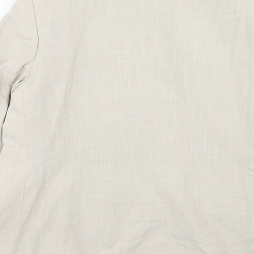Eastex Womens Beige Polyester Jacket Blazer Size 16