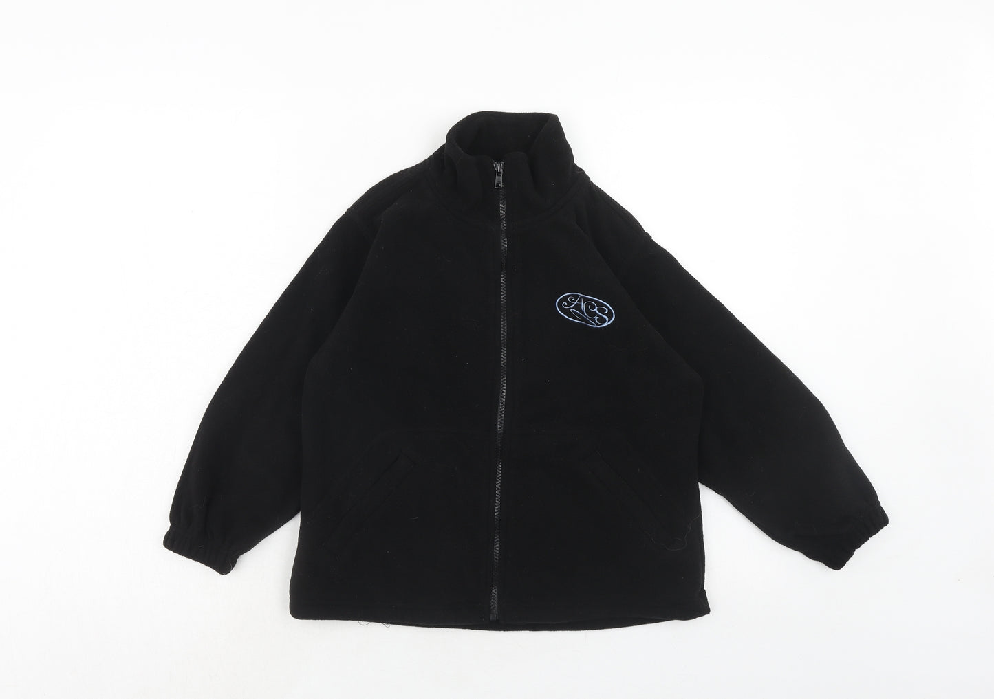 ACS Boys Black Basic Jacket Jacket Size 6-7 Years Zip