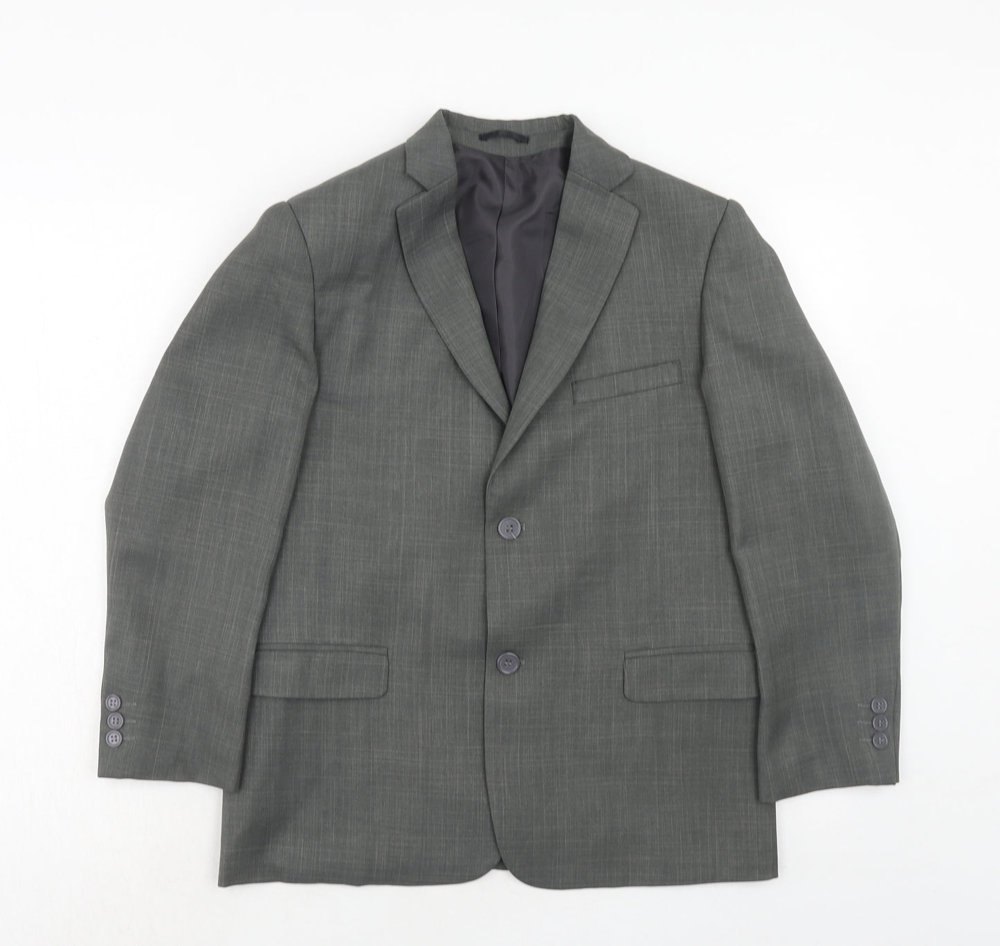 cenario Womens Grey Polyester Jacket Suit Jacket Size M