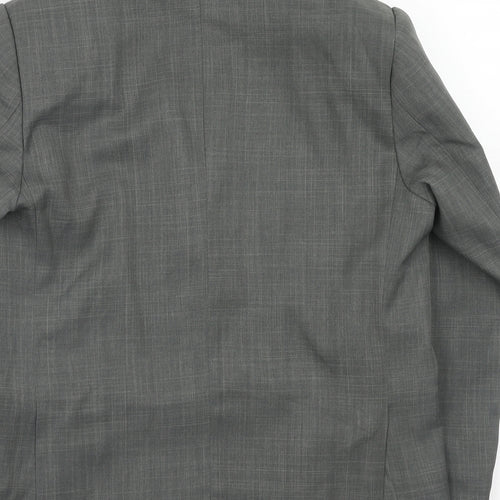 cenario Womens Grey Polyester Jacket Suit Jacket Size M