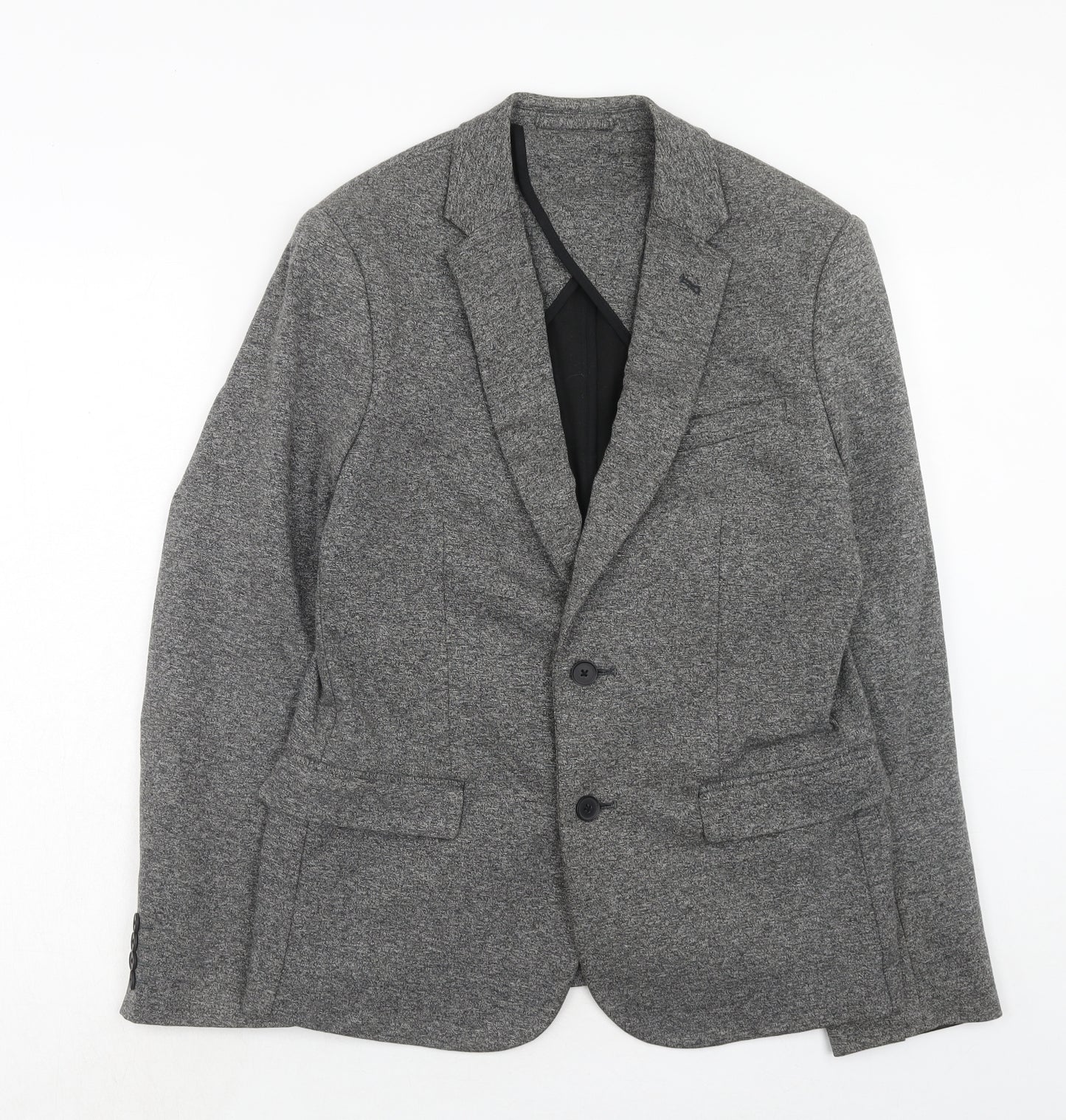 NEXT Mens Grey Viscose Jacket Suit Jacket Size 40 Regular