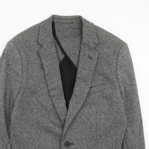 NEXT Mens Grey Viscose Jacket Suit Jacket Size 40 Regular