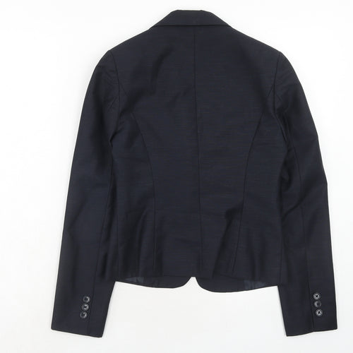 COCOC Womens Blue Polyester Jacket Suit Jacket Size 8