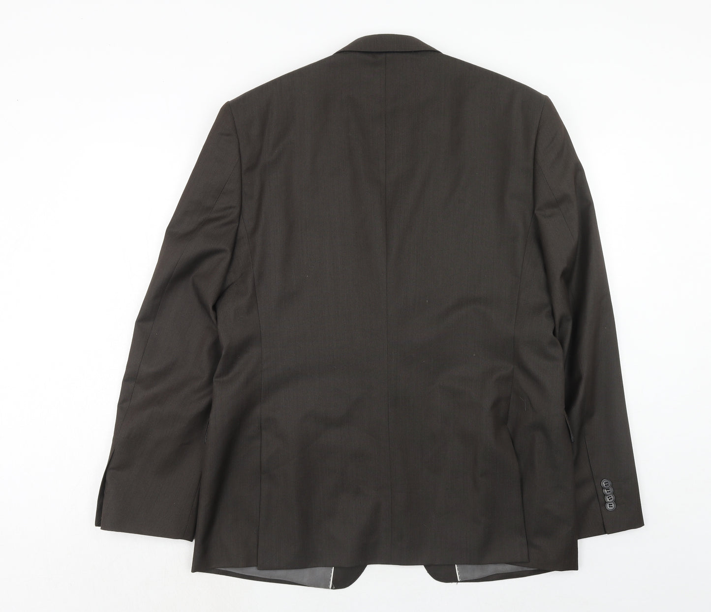 French Connection Mens Brown Polyester Jacket Suit Jacket Size 42 Regular