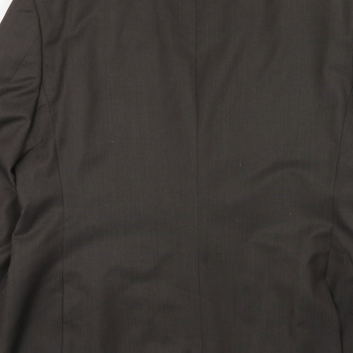 French Connection Mens Brown Polyester Jacket Suit Jacket Size 42 Regular