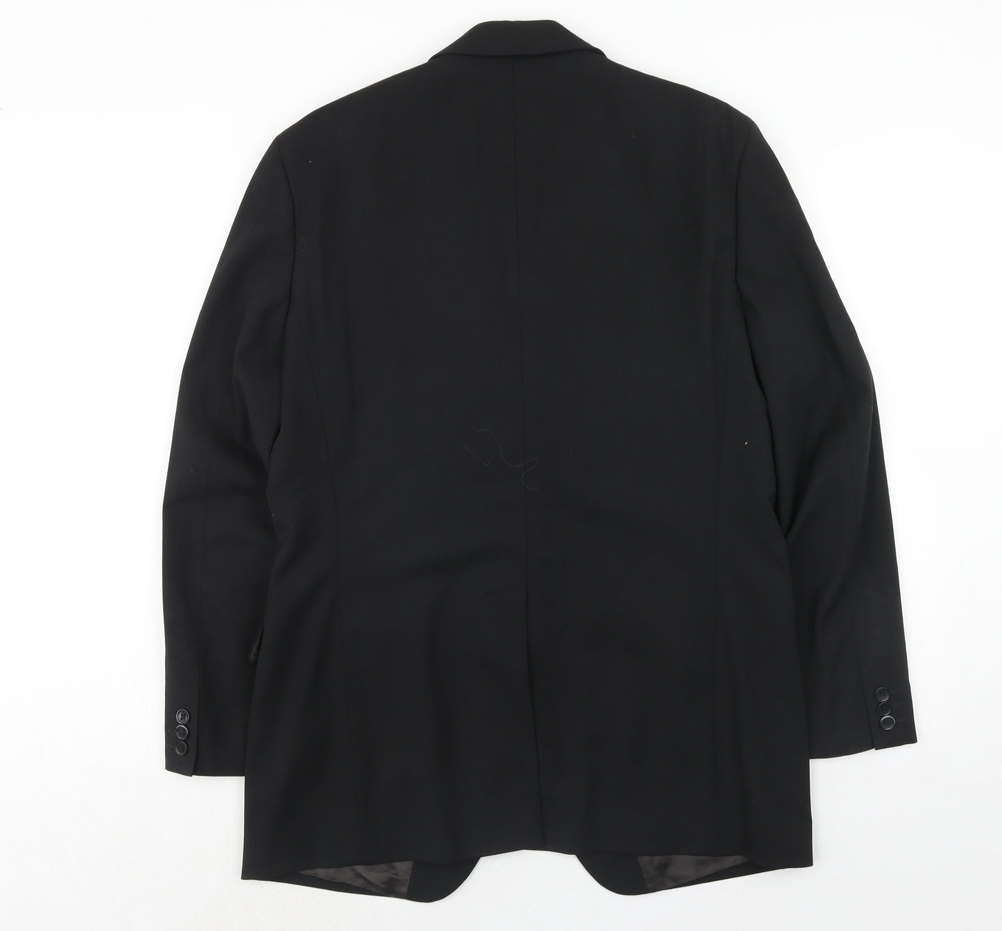 Bernini Mens Black Wool Jacket Suit Jacket Size 40 Regular