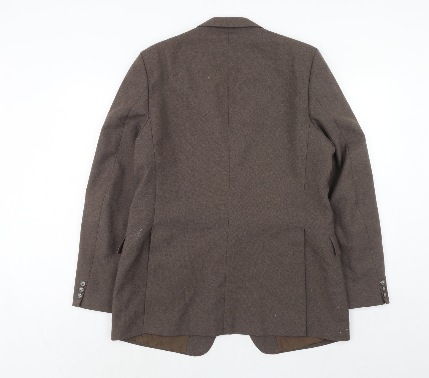 Robert Hirst Mens Brown Wool Jacket Suit Jacket Size 40 Regular