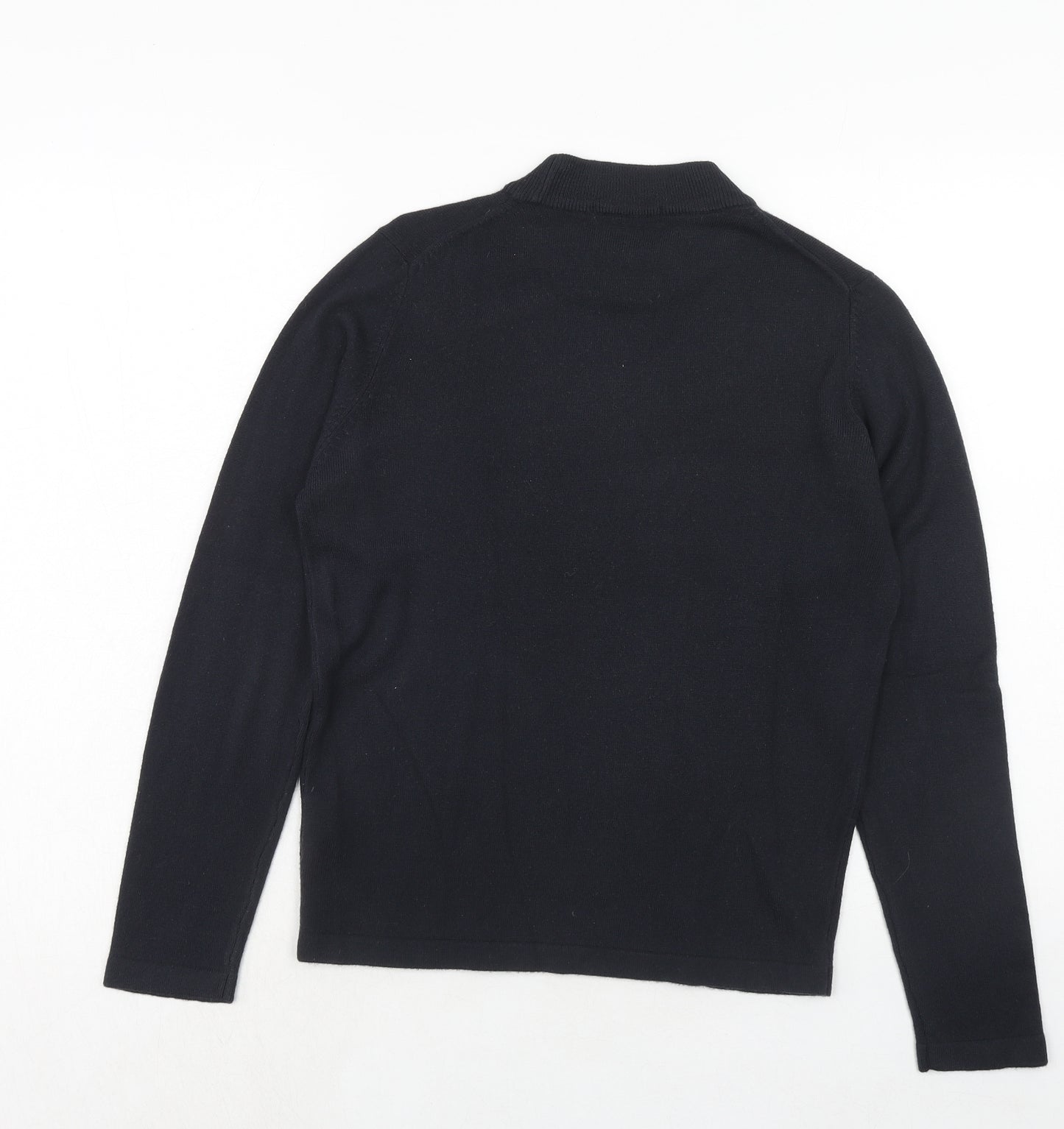 Marks and Spencer Womens Blue Round Neck Acrylic Pullover Jumper Size 10