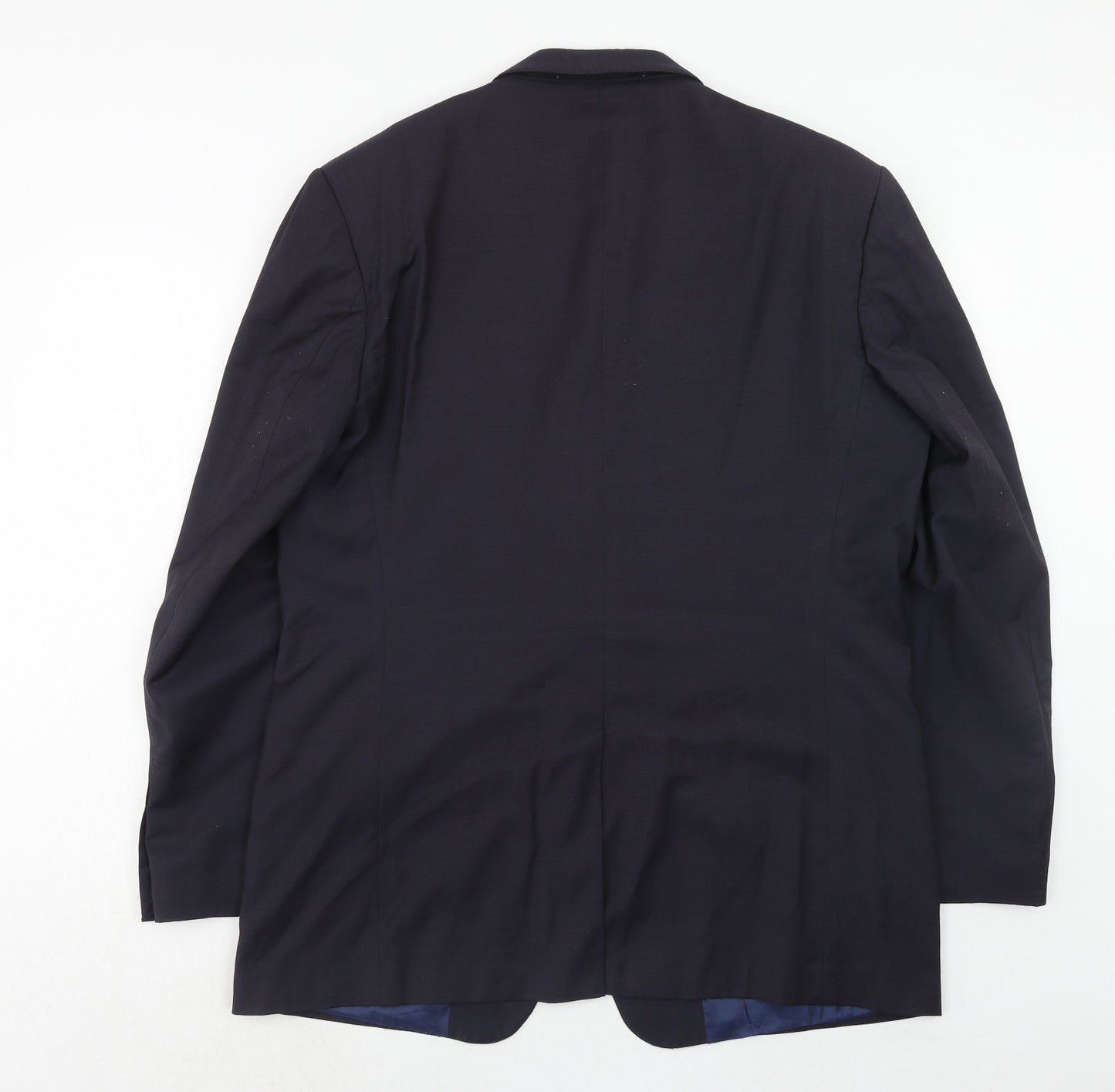 Marks and Spencer Mens Blue Wool Jacket Suit Jacket Size 44 Regular
