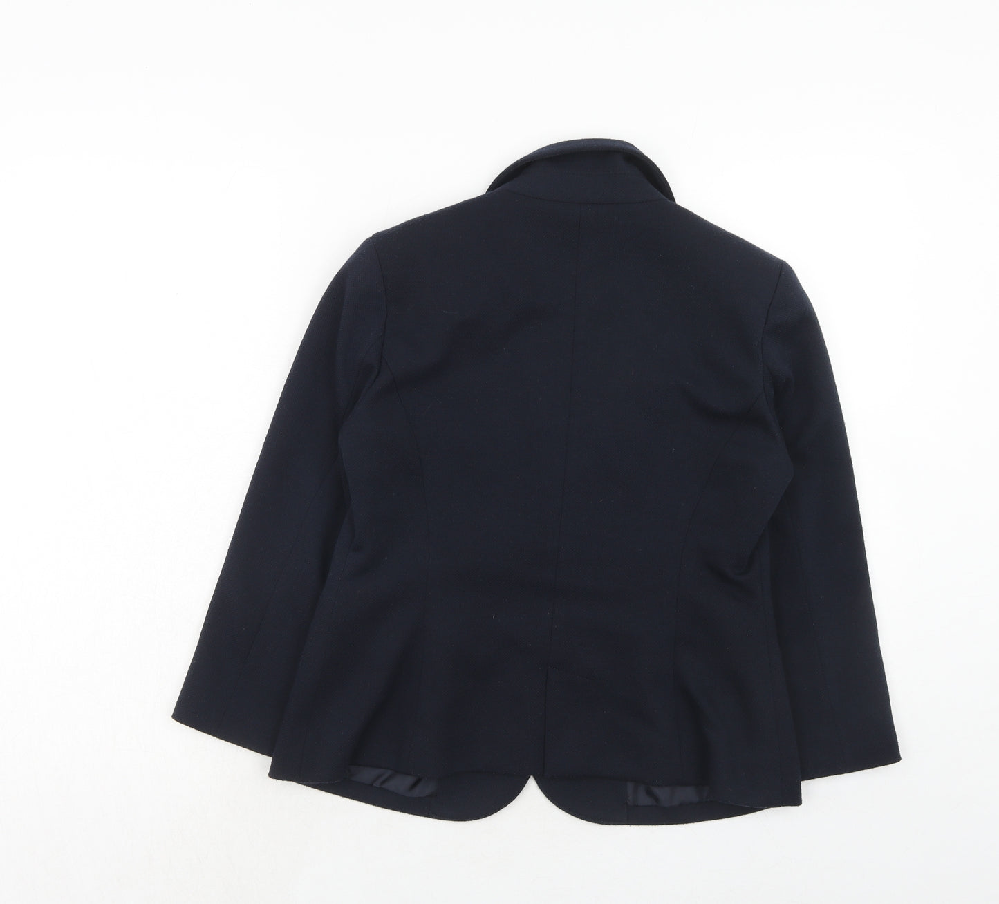 New Look Womens Blue Polyester Jacket Blazer Size 12