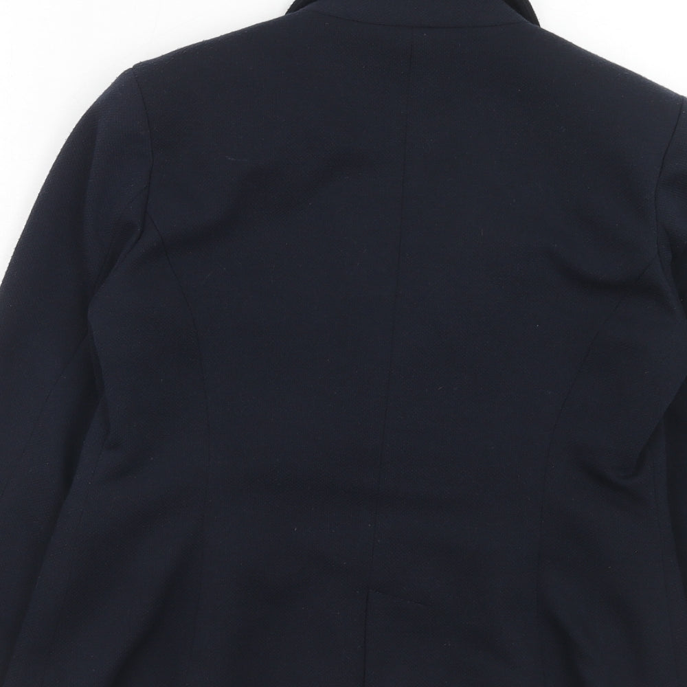 New Look Womens Blue Polyester Jacket Blazer Size 12