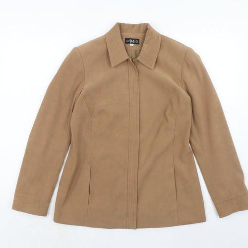 CMD Womens Brown Jacket Size 12 Zip