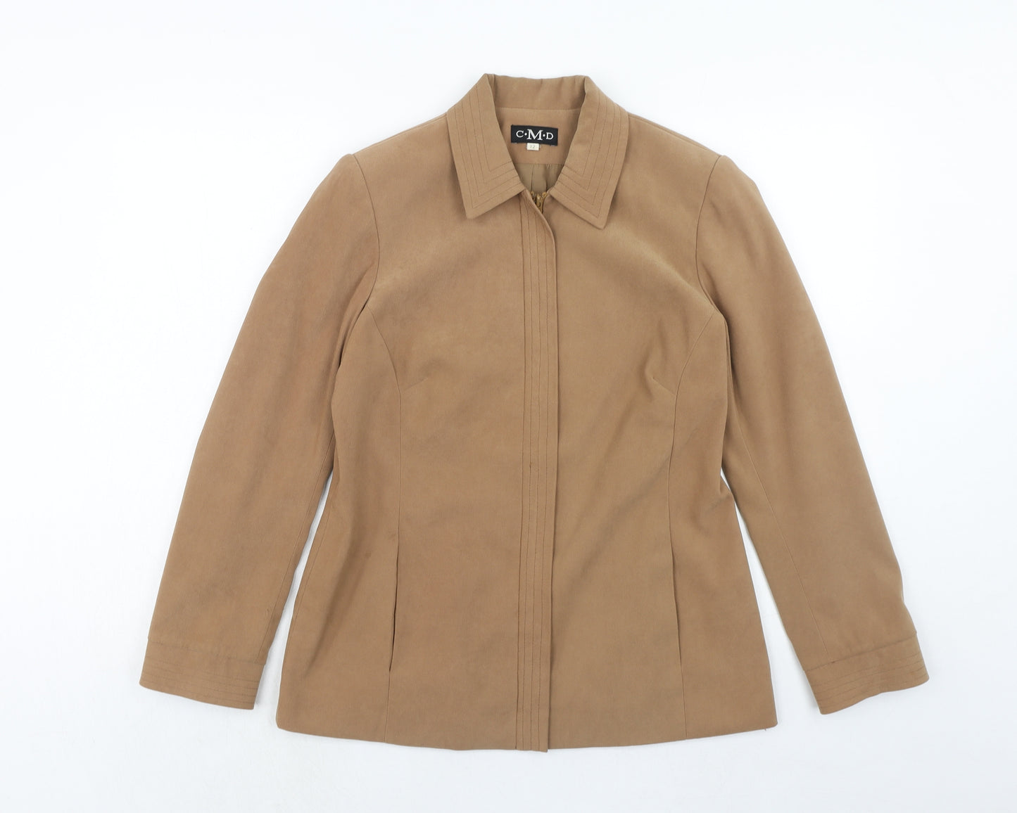 CMD Womens Brown Jacket Size 12 Zip
