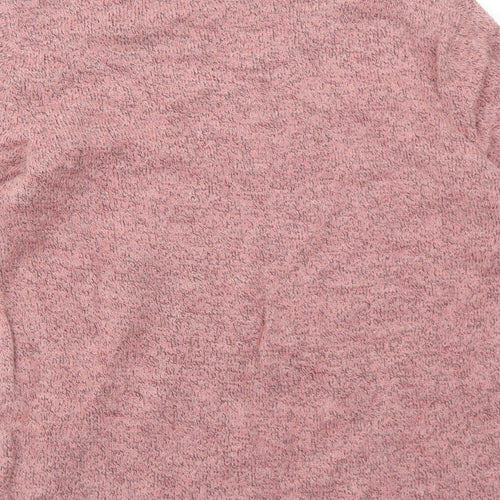 Damart Womens Pink V-Neck Acrylic Pullover Jumper Size 10