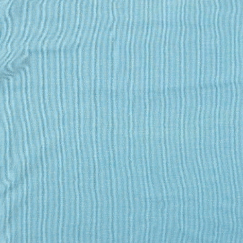 Bonmarché Womens Blue V-Neck Polyester Pullover Jumper Size M