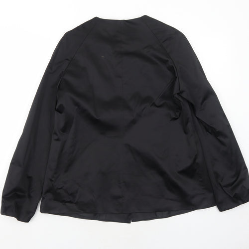 Susan Berman Womens Black Jacket Size 12 Button