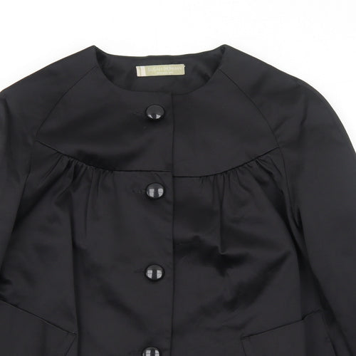 Susan Berman Womens Black Jacket Size 12 Button