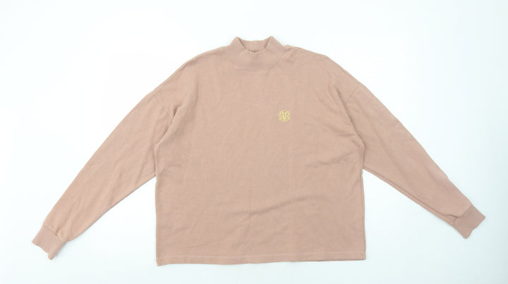River Island Womens Pink Cotton Pullover Sweatshirt Size S Pullover