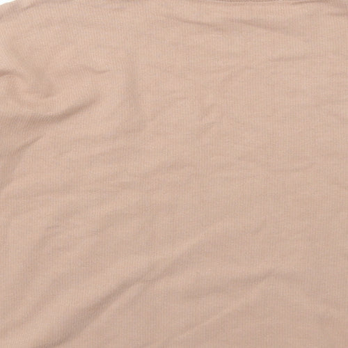 River Island Womens Pink Cotton Pullover Sweatshirt Size S Pullover