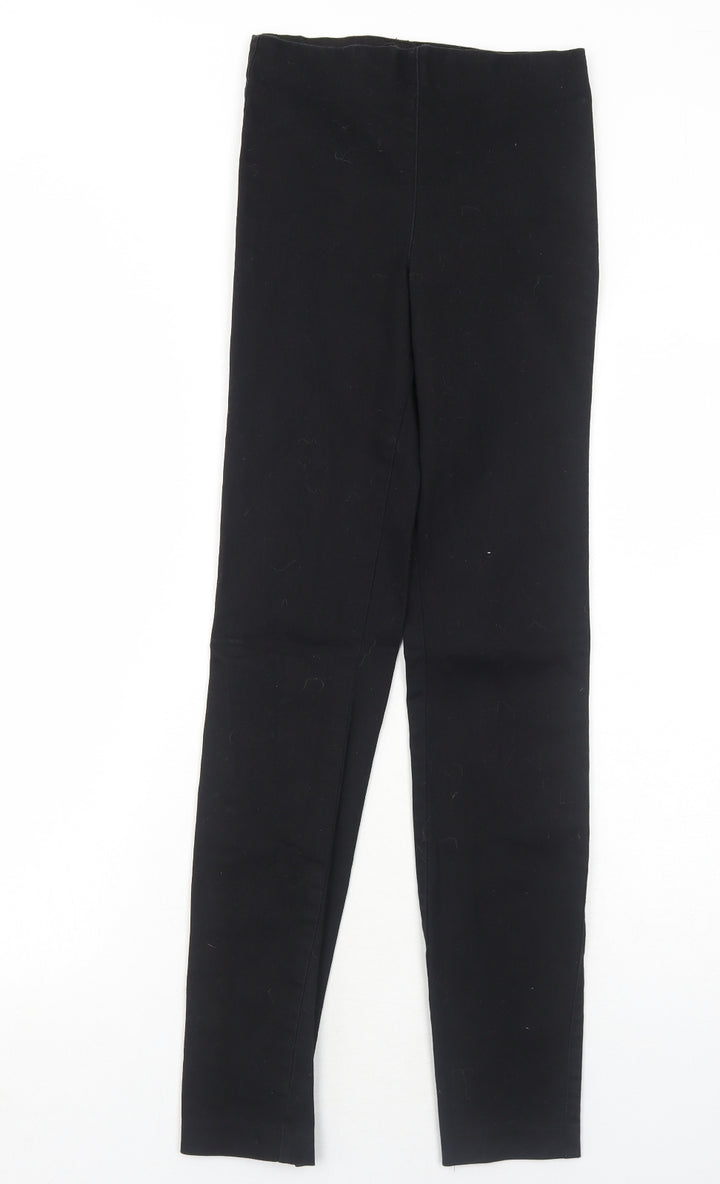 H&M Womens Black Cotton Skinny Jeans Size 4 Regular
