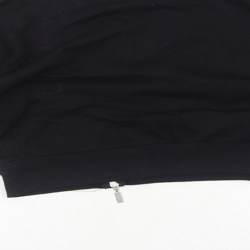 Select Girls Black Cotton Pullover Sweatshirt Size 12-13 Years Pullover - Good Vibes No Bad Vibes
