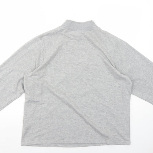 ASOS Womens Grey Polyester Pullover Sweatshirt Size 10 Pullover